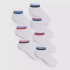 7er-Pack gestreifte Knöchelsocken