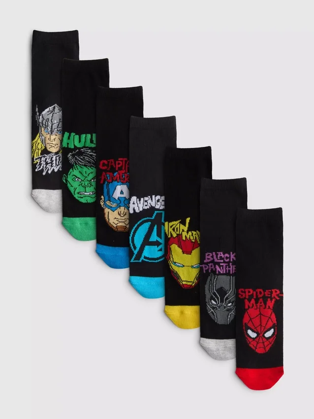 7er-Pack Marvel-Knöchelsocken