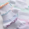 7er-Pack mehrfarbige gestreifte Socken