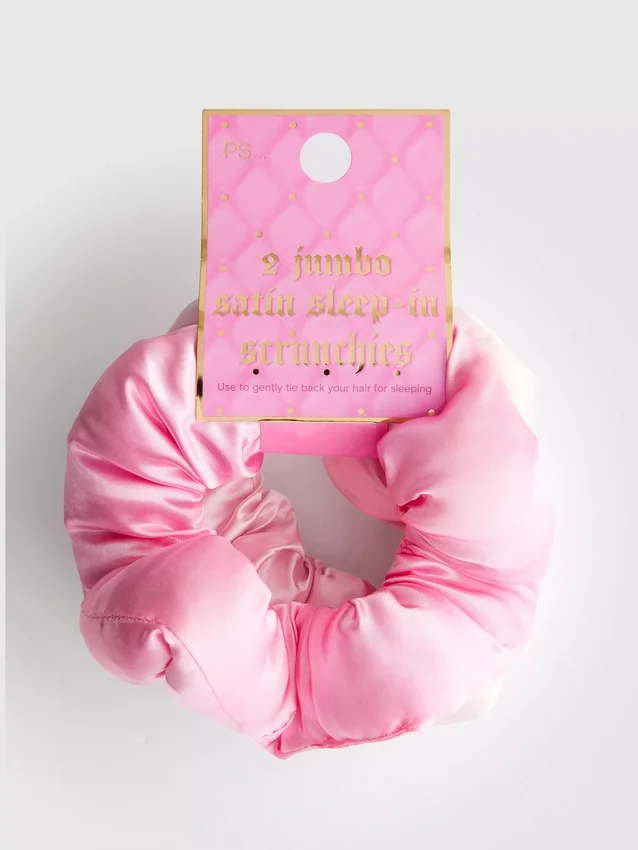 9er-Pack Jumbo-Satin-Scrunchies zum Schlafen