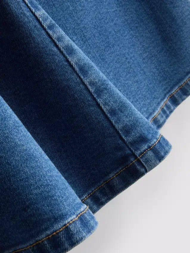 A-Linien-Minikleid aus Baumwoll-Denim