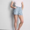 A-Linien-Shorts aus Baumwoll-Denim