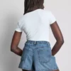 A-Linien-Shorts aus Baumwoll-Denim