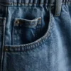 A-Linien-Shorts aus Baumwoll-Denim