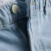A-Linien-Shorts aus Baumwoll-Denim