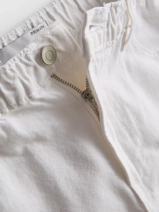 A-Linien-Shorts aus Baumwoll-Denim