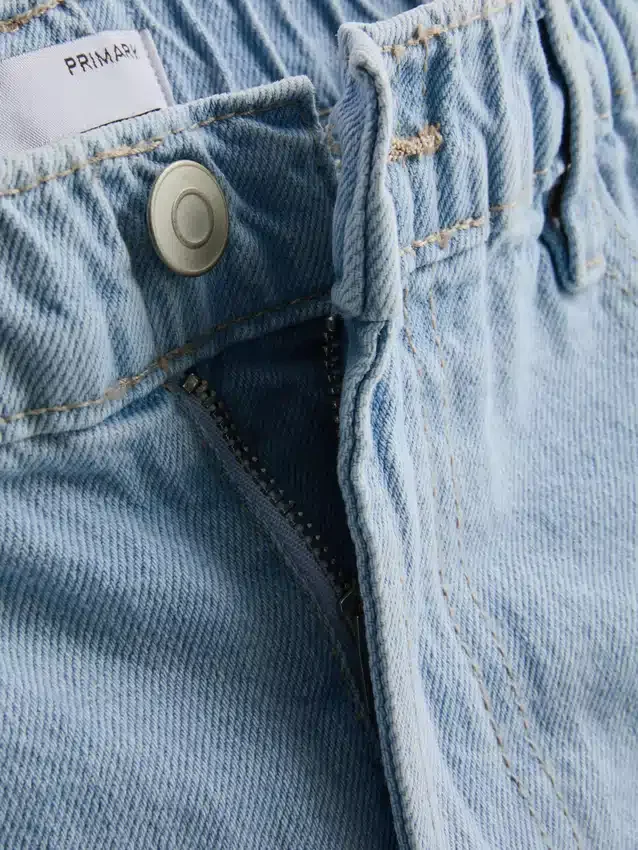 A-Linien-Shorts aus Baumwoll-Denim
