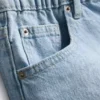 A-Linien-Shorts aus Baumwoll-Denim