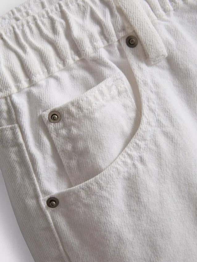 A-Linien-Shorts aus Baumwoll-Denim