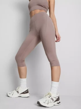 Aktiv-Capri-Leggings mit hoher Taille