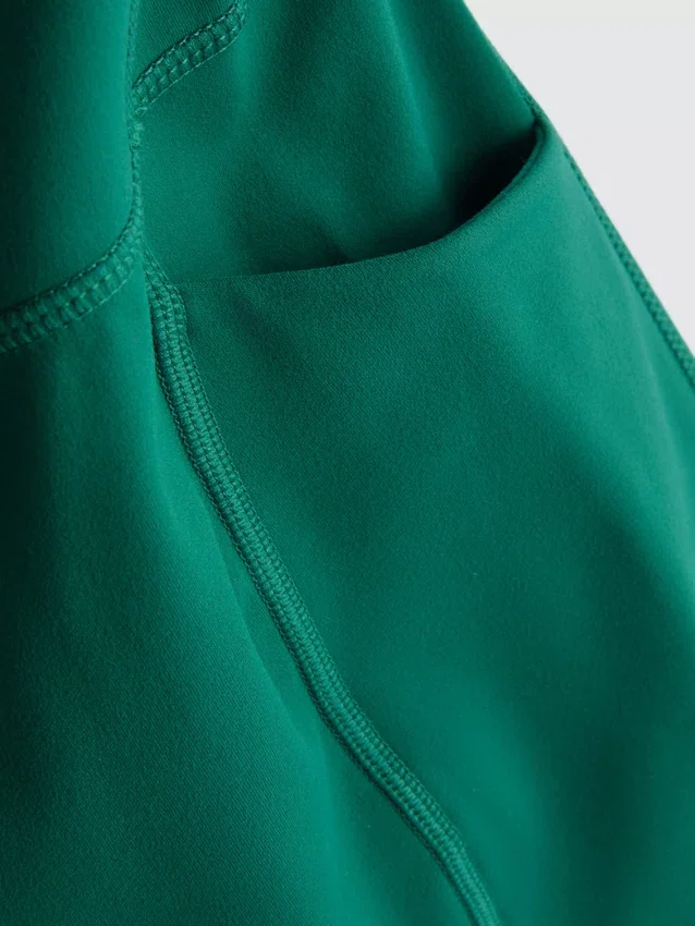 Aktiv-Capri-Leggings mit hoher Taille