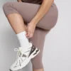 Aktiv-Capri-Leggings mit hoher Taille