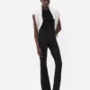 Aktiv-Leggings mit hoher Taille und ausgestelltem Bein