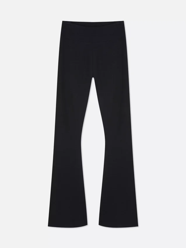 Aktiv-Leggings mit hoher Taille und ausgestelltem Bein