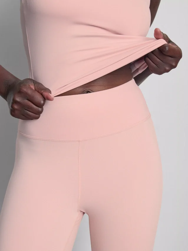 Aktiv-Leggings mit hoher Taille und ausgestelltem Schnitt