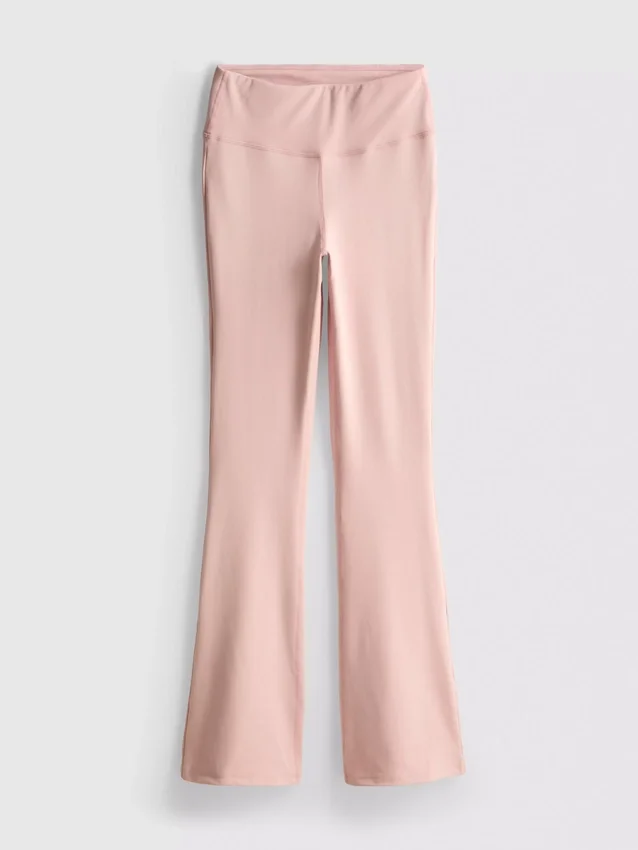 Aktiv-Leggings mit hoher Taille und ausgestelltem Schnitt