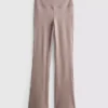 Aktiv-Leggings mit hoher Taille und ausgestelltem Schnitt