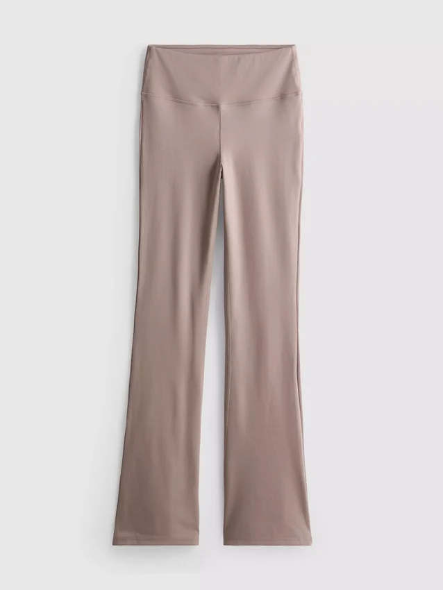 Aktiv-Leggings mit hoher Taille und ausgestelltem Schnitt