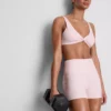 Aktiv-Shorts mit hohem Bund im Gingham-Muster