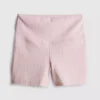 Aktiv-Shorts mit hohem Bund im Gingham-Muster