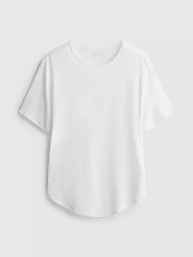 Aktiv-T-Shirt mit abgerundetem Saum