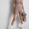 Aktiv-Yoga-Shorts mit hoher Taille