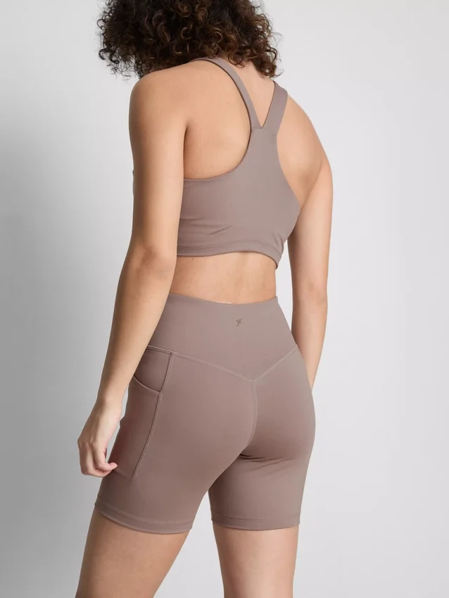 Aktiv-Yoga-Shorts mit hoher Taille