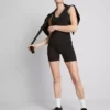 Aktiv-Yoga-Shorts mit hoher Taille und sanftem Halt