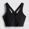 Aktives Crop-Top mit V-Ausschnitt und sanfter Stützfunktion