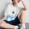 Argentinisches Fussballtrikot mit Kragen