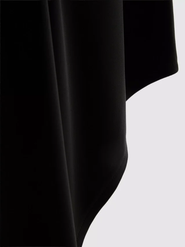 Asymmetrischer Midi-Rock aus Jersey