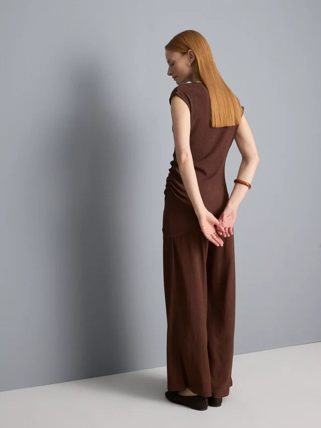 Asymmetrisches Crinkle-Top
