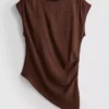 Asymmetrisches Crinkle-Top