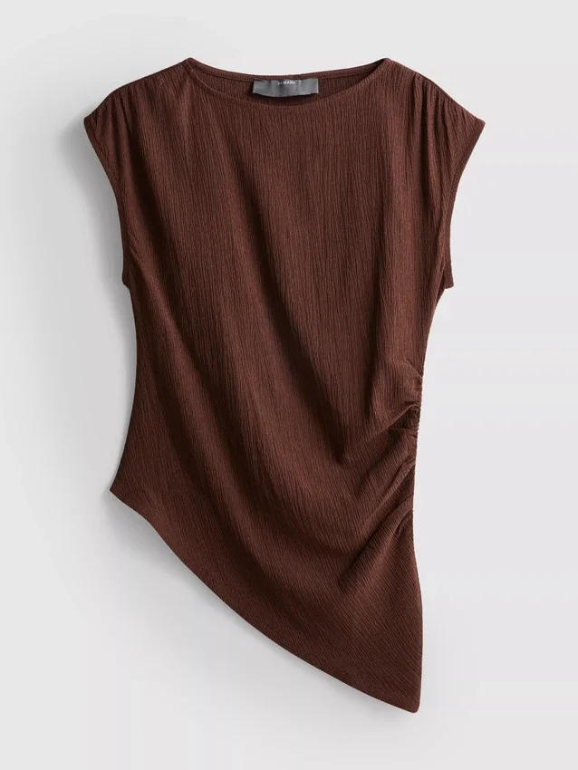 Asymmetrisches Crinkle-Top