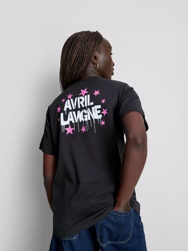 Avril Lavigne Grafik-Baumwoll-T-Shirt
