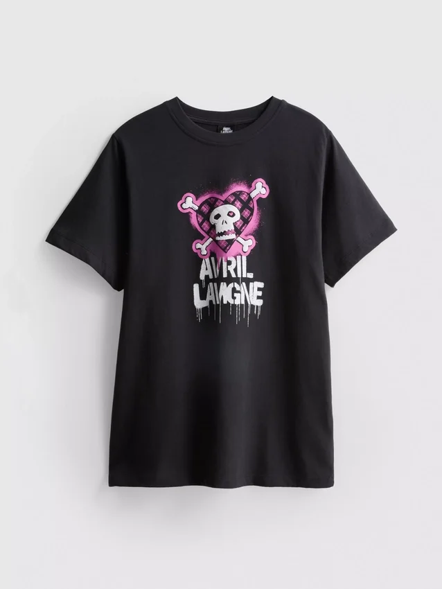 Avril Lavigne Grafik-Baumwoll-T-Shirt