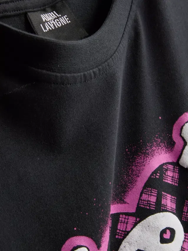 Avril Lavigne Grafik-Baumwoll-T-Shirt