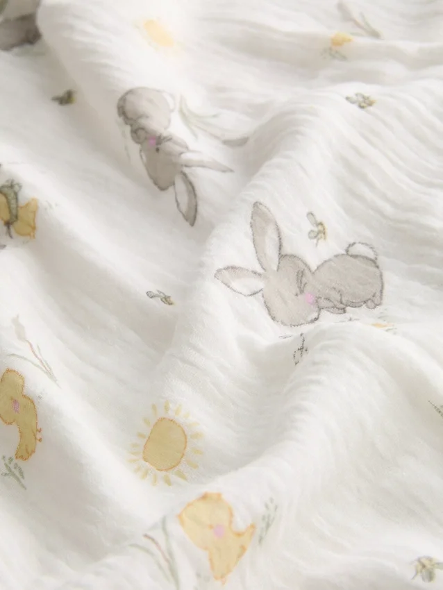 Baby-Musselin-Decke mit Tiermotiv