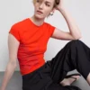 Baby-T-Shirt aus Baumwolle mit Blumendruck