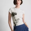 Baby-T-Shirt aus Baumwolle mit Blumendruck