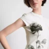 Baby-T-Shirt aus Baumwolle mit Blumendruck