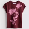 Baby-T-Shirt aus Baumwolle mit Blumendruck