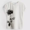Baby-T-Shirt aus Baumwolle mit Blumendruck