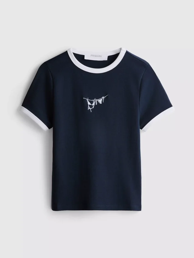 Baby-T-Shirt aus Baumwolle mit Grafikprint