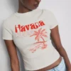 Baby-T-Shirt «Havana» mit Grafikprint aus baumwollreichem Material