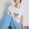 Baby-T-Shirt «Pride Heart» mit hohem Baumwollanteil
