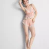 Babydoll-Bralette aus Satin und Spitze für die Braut