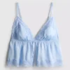 Babydoll-Bralette aus Satin und Spitze für die Braut