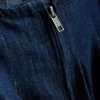 Babydoll-Minikleid aus Baumwoll-Denim