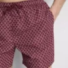 Badehose mit Kordelzug und geometrischem Muster
